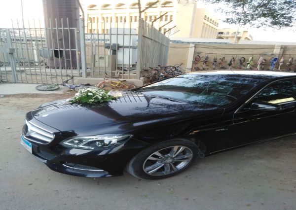 Mercedes E400 for wedding with driver 2014